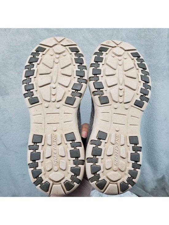 Skechers Shoes Mens Size 8.5 Creston Moseco Gray Textile Slip On Loafers *Read*